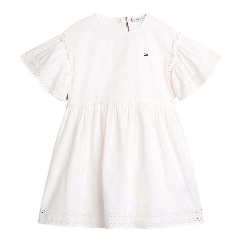 Tommy Hilfiger Broderie Anglaise Dress Ss 8-16Y image number 0